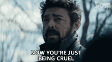 Now Youre Just Being Cruel Billy Butcher GIF - Now Youre Just Being Cruel Billy Butcher Karl Urban GIFs