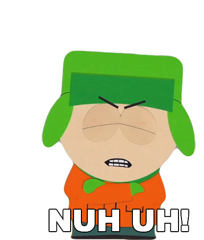 Nuh Uh Kyle Broflovski Sticker Nuh Uh Kyle Broflovski South Park