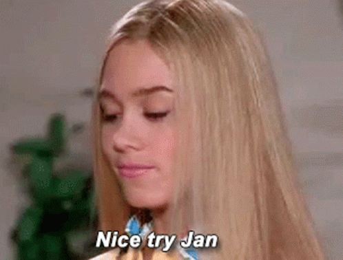 Nice Try Jan Pretty GIF - Nice Try Jan Pretty Sassy - Discover &amp; Share GIFs