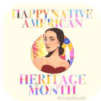 Happy Native American Heritage Month Maria Tallchief Sticker - Happy Native American Heritage Month Maria Tallchief Native American Heritage Month Stickers
