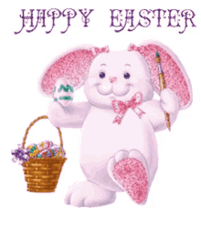 Happy Easter Easter Basket GIF - Happy Easter Easter Basket Easter Eggs GIFs