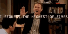 High Five Barney Stinson GIF - High Five Barney Stinson Himym GIFs