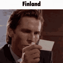 Finland Patrick Bateman GIF - Finland Patrick Bateman When The GIFs