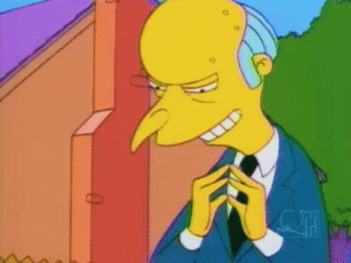 Mr Burns Mr Burns Laughing GIF.