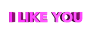 I Like You I Love You Sticker - I Like You I Love You Heart Stickers