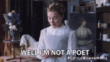 Well Im Not A Poet Im Just A Woman GIF - Well Im Not A Poet Im Not Not A Poet GIFs