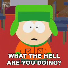 What The Hell Are You Doing Kyle Broflovski GIF - What The Hell Are You Doing Kyle Broflovski South Park GIFs