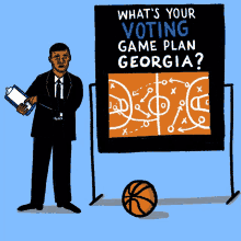 Whats Your Voting Game Plan Georgia Basketball GIF - Whats Your Voting Game Plan Georgia Basketball Basketball Game GIFs