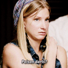 Glee Brittany Pierce GIF - Glee Brittany Pierce Poison Darts GIFs