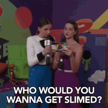 Who Would You Wanna Get Slimed Slimed GIF - Who Would You Wanna Get Slimed Slimed Annie Leblanc GIFs