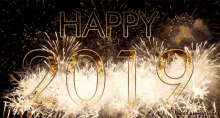 Nappy New Year2019 Celebrate GIF - Nappy New Year2019 Celebrate Fireworks GIFs