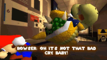 Smg4 Bowser GIF - Smg4 Bowser Oh Its Not That Bad Cry Baby GIFs
