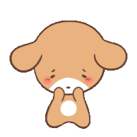Puppy Brown Sticker - Puppy Brown Blushed Stickers