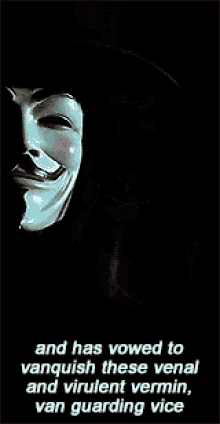 Guy Fawkes V For Vendetta GIF - Guy Fawkes V For Vendetta Smile GIFs
