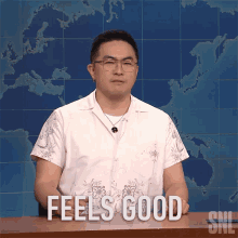 Feels Good Bowen Yang GIF - Feels Good Bowen Yang Saturday Night Live GIFs
