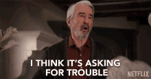 I Think Its Asking For Trouble Sam Waterston GIF - I Think Its Asking For Trouble Sam Waterston Sol Bergstein GIFs