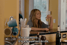 jennifer aniston breakfast drink mimosa sex and the city brunch