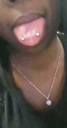 Trying Your New Piercing Out For The First Time Tongue GIF - Trying Your New Piercing Out For The First Time Tongue Pierced GIFs