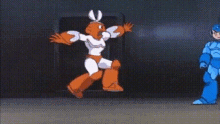mg mega man mega man robot animated run
