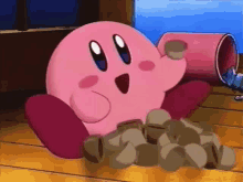 Kirby Eating GIF - Kirby Eating Chocolate GIFs