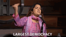 Largest Democracy Aditi Mittal GIF - Largest Democracy Aditi Mittal सबसे GIFs