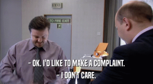 Complaint I Dont Care GIF - Complaint I Dont Care The Office GIFs