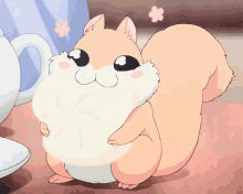 cute food animal squirrel anime