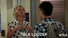 Talk Loudly Isabel May GIF - Talk Loudly Isabel May Katie Cooper GIFs