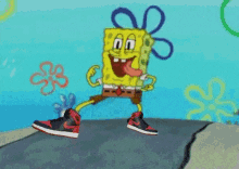 Sponge Bob Jordan GIF - Sponge Bob Jordan Sneakers GIFs