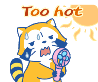 Rascal Too Hot Sticker - Rascal Too Hot Stickers
