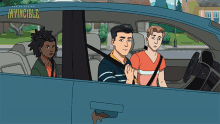 embarrassed mark grayson william clockwell amber bennett invincible embarrassed mark grayson william clockwell amber bennett invincible