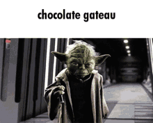 Yoda Chocolate GIF - Yoda Chocolate Gateau GIFs
