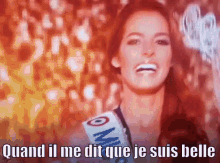 Quand Il Me Dit Que Je Suis Belle GIF - Miss France Maeva Coucke Belle GIFs