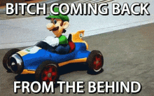 Luigi Bitch Coming Back From The Behind GIF - Luigi Bitch Coming Back From The Behind GIFs