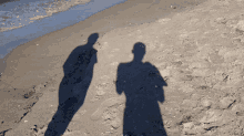 Shadow Walk On The Beach GIF - Shadow Walk On The Beach Beach GIFs