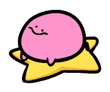 kirb spin happy round and round smile