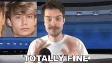Totally Fine Benedict Townsend GIF - Totally Fine Benedict Townsend Youtuber News GIFs