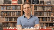 Stop Saying Stupid Shit Kick GIF - Stop Saying Stupid Shit Kick Shut Up GIFs