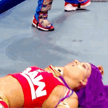 Sasha Banks Knocked Out GIF - Sasha Banks Knocked Out Sleep GIFs