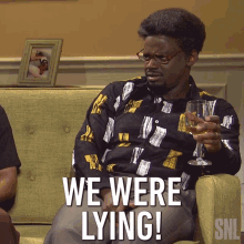 We Were Lying Daniel Kaluuya GIF - We Were Lying Daniel Kaluuya Saturday Night Live GIFs