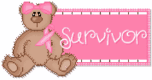 Survivor Teddy Bear GIF - Survivor Teddy Bear Pink Ribbon GIFs