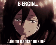 Ergin Ergin Mikasa GIF - Ergin Ergin Mikasa Mikasa Ergin GIFs
