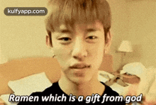 Ramen Which Is A Gift From God.Gif GIF - Ramen Which Is A Gift From God Haircut Portrait GIFs