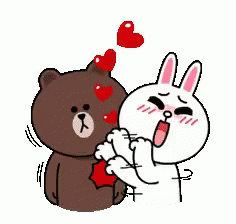 Line Friends Brown GIF - Line Friends Brown Cony - Discover & Share GIFs