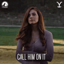 Call Him On It Christina GIF - Call Him On It Christina Yellowstone GIFs
