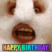 Scream Happy Birthday GIF - Scream Happy Birthday Foam GIFs