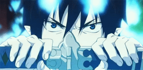 Blue Exorcist Rin Gif Blue Exorcist Rin Sword Discover Share Gifs