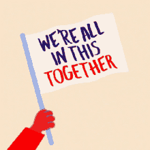 Black Lives Matter Were All In This Together GIF - Black Lives Matter Were All In This Together Flag GIFs