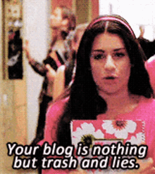 Glee Rachel Berry GIF - Glee Rachel Berry Your Blog Is Nothing GIFs