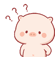 Confused Question Sticker - Confused Question Pig Stickers